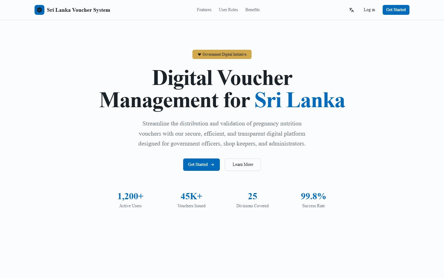 Sri Lanka Nutrition Vouchers